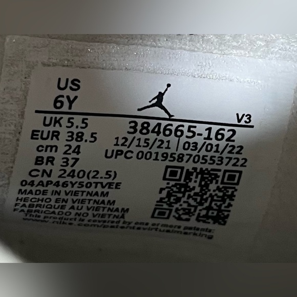 Nike Air Jordan 6 Retro Womens Sz 7.5 Shoes Sneakers Red Oreo 384665-162 Lace Up - Picture 8 of 8